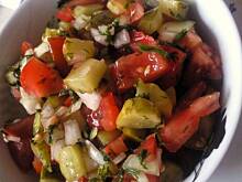 Fot. natalka1, Salatka z pomidorow i ogorkow - obiadowa