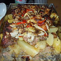 karczek zapiekany z ziemniakami