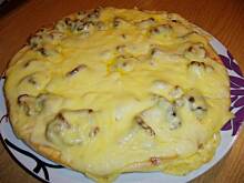 Fot. niebieska-różyczka, Pizza mocno grzybowa  z kurkami wg Różyczki