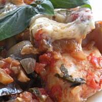 Kurczak zapiekany z warzywami i parmezanem