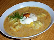 Fot. niebieska-różyczka, Zupa grzybowa kremowa z uszkami ravioli wg Różyczki