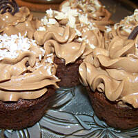 muffiny z kremem czekoladowym