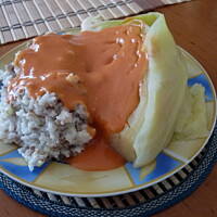 Kapusta z ryżem i mięsem mielonym