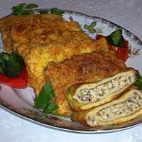 Naleśniki z farszem pieczarkowo jajecznym wg Różyczki