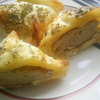 Sakiewkii z kotletem i twarożkiem kasiuli