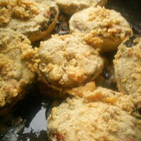 Smażone pieczarki z mięsno warzywnym nadzieniem kasiuli