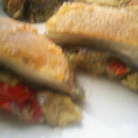 Smażone pieczarki z mięsno warzywnym nadzieniem kasiuli