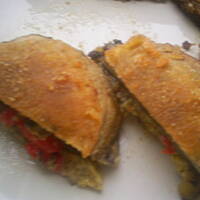 Smażone pieczarki z mięsno warzywnym nadzieniem kasiuli