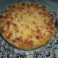 Ciasto z jabłkami, budyniem i kokosową posypką