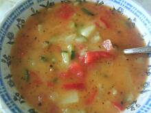 Fot. lelek, Czerwona zupa z cukinią lub marchwią