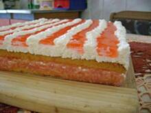 Fot. bettinka, Biszkopt z masą kisielowo-jabłkową