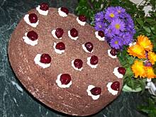 Fot. iwonaz2809, Czekoladowy tort z wiśniami