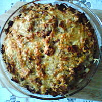 Zapiekanka walezyjska z czerstwego chleba