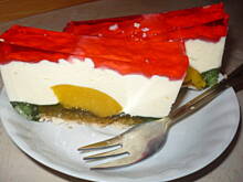 Fot. Aniutek, Śmietanowiec z galaretką i brzoskwiniami