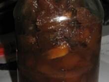 Fot. lanicera, Owoce w syropie z karmelowym smaczkiem