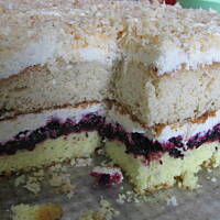 Pawi Puch ciasto z masą z bułek