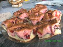 Fot. skopolendra, Dwukolorowe ciasto z owocami