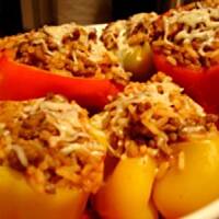 Papryka z wkładką-zapiekana