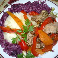 Paprykowe szaleństwo z żołądkami