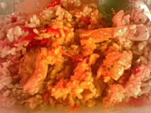 Fot. kaha87ha, ryż indyjski z kurczakiem i curry - mniam!