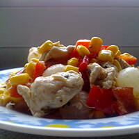 Sałatka myśliwska z kurczakiem