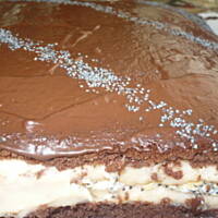 Czekoladowe ciacho z budyniem i makiem