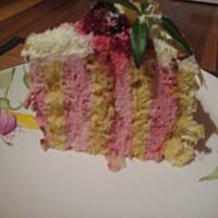 Tort malinowy-ślimak