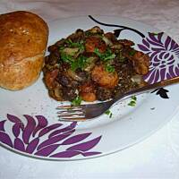 Grzyby z kiełbasą na szybko wg Różyczki