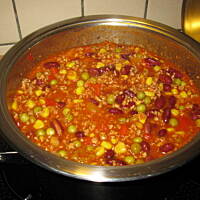 Chili  z mielonym szybko i smacznie.