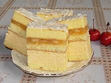 Fot. megii013, Ciasto z serem, jabłkami i masą brzoskwiniową
