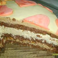 Tort orzechowo-kokosowy ze skorpuką cukrową