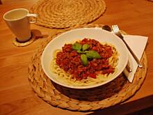 Fot. KjakKatarynka, Spaghetti bolognese- sos pomidorowy