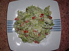 Fot. gaga87, sałatka z brokułem, ryżem i kurczakiem