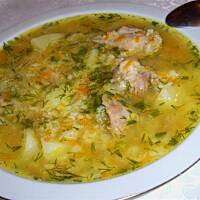 Zupa ryżowo-koperkowa