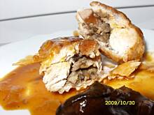 Fot. eyta, Roladki z piersi indyka w sosie pomidorowo grzybowym