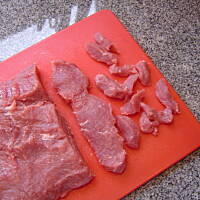 Paski wolowiny w sosie czosnkowym sanelli