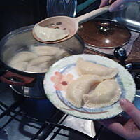 Pierogi z serem i wanilią