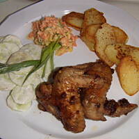 Skrzydelka imbirowe w miodzie