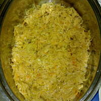 karkóweczka pieczona pod kapuścianą pierzynką - mmmniam!