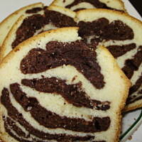 Zebra z gorzką czekoladą i mlekiem skondensowanym