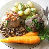 Sakiewki z podgrzybkami