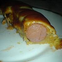 Parówki w cieście "naleśnikowym"