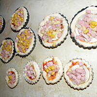 Mini pizza w formie babeczki