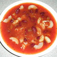 pomidorowa z fasolą wg Anes