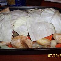 Karczek pieczony na warzywach