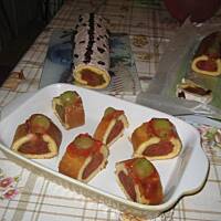 roladki biszkoptowe z galaretką jabłkową