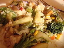 Fot. emeska1974, Drobiowe piersi z warzywami i ryżem pod beszamelem