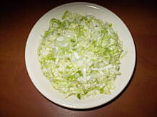 Fot. Tusiaczek, kapusta z sosem czosnkowym dla czosnkożerców