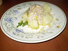 Fot. Tusiaczek, ziemniaki w mundurkach z tuńczykową sałatką