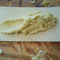 Zrolowane  ziemniaki w waflu